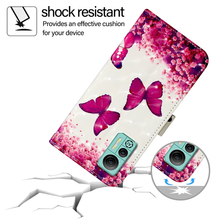 For Ulefone Note 14 3D Painting Horizontal Flip Leather Phone Case(Rose Butterfly) - Ulefone Cases by PMC Jewellery | Online Shopping South Africa | PMC Jewellery | Buy Now Pay Later Mobicred