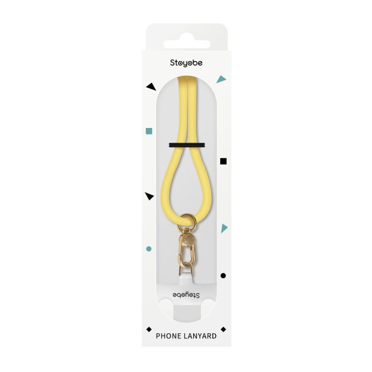 DUX DUICS PL-ONE Universal Silicone Phone Lanyard(Yellow) - free shipping - PMC Jewellery - Order now!