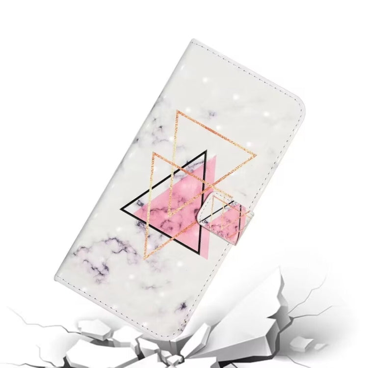 For Samsung Galaxy S25 5G Oil Embossed 3D Drawing Leather Phone Case(Triangular Marble) - Galaxy S25 5G Cases by PMC TechLife | Online Shopping South Africa | PMC TechLife | Buy Now Pay Later Mobicred