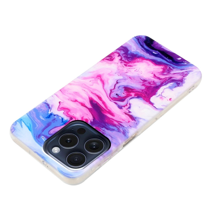 For iPhone 16 Pro IMD Marble TPU Phone Case(Red) - iPhone 16 Pro Cases by PMC TechLife | Online Shopping South Africa | PMC TechLife | Buy Now Pay Later Mobicred