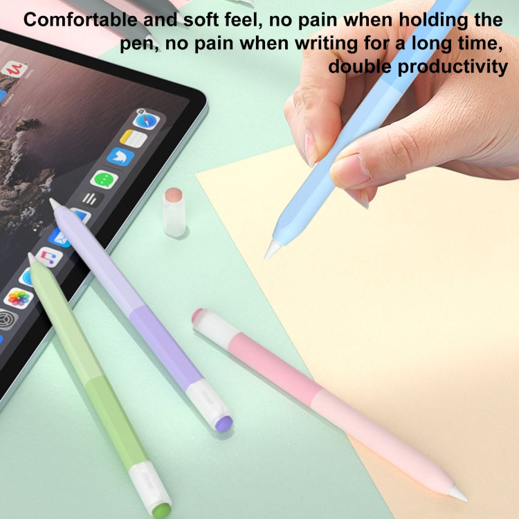 For Apple Pencil USB-C Gradient Silicone Stylus Protective Case(Yellow) - Pencil Accessories by PMC Jewellery | Online Shopping South Africa | PMC Jewellery | Buy Now Pay Later Mobicred