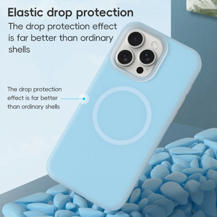 For iPhone 16 Pro Jelly Liquid Silicone MagSafe Magnetic Phone Case(Orange) - iPhone 16 Pro Cases by PMC TechLife | Online Shopping South Africa | PMC TechLife | Buy Now Pay Later Mobicred