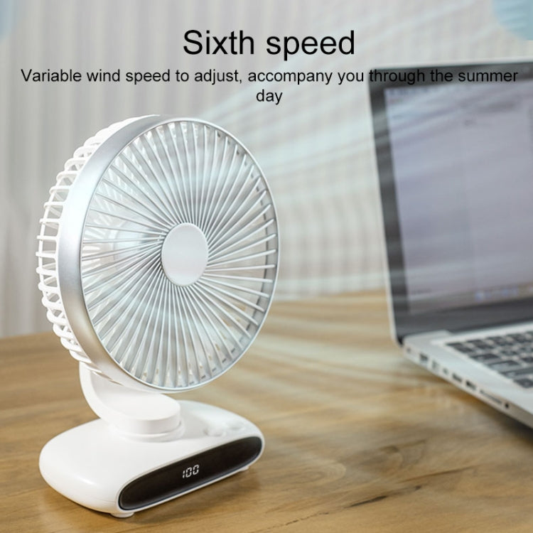 N702 Smart Digital Display Desktop Oscillating Fan(White) - Electric Fans by PMC TechLife | Online Shopping South Africa | PMC TechLife | Buy Now Pay Later Mobicred