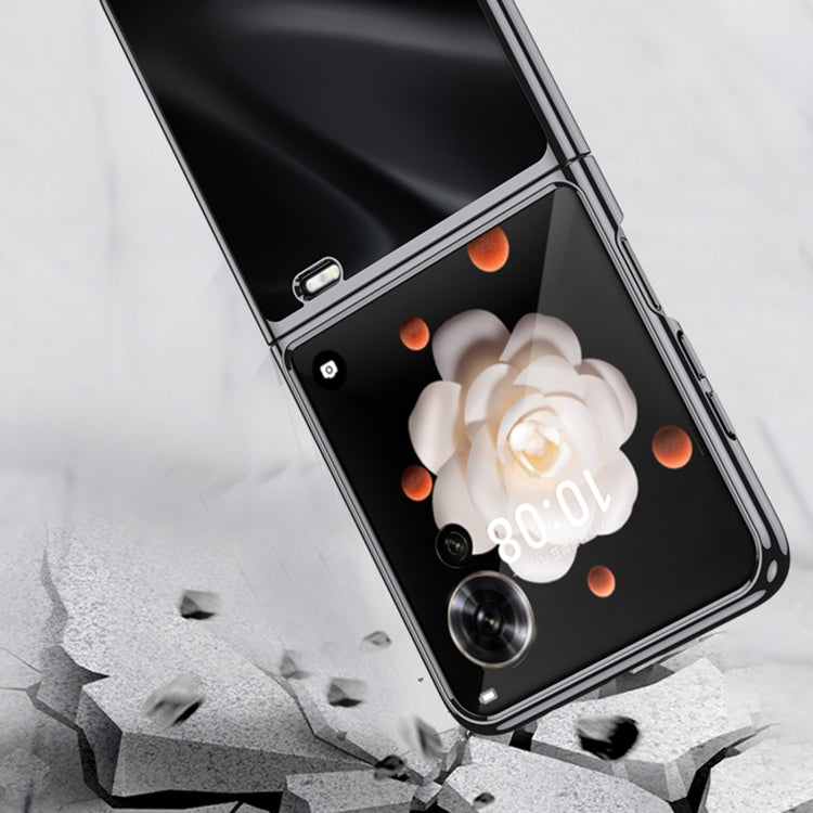 For Honor Magic V Flip GKK Electroplating Full Coverage Phone Case(Black) - free shipping - PMC Jewellery - Order now!