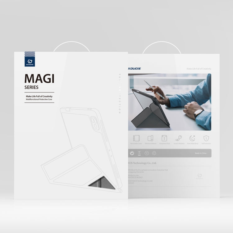 For Samsung Galaxy Tab S10+ DUX DUCIS Magi Series Smart Leather Tablet Case(Grey) - free shipping - PMC Jewellery - Order now!