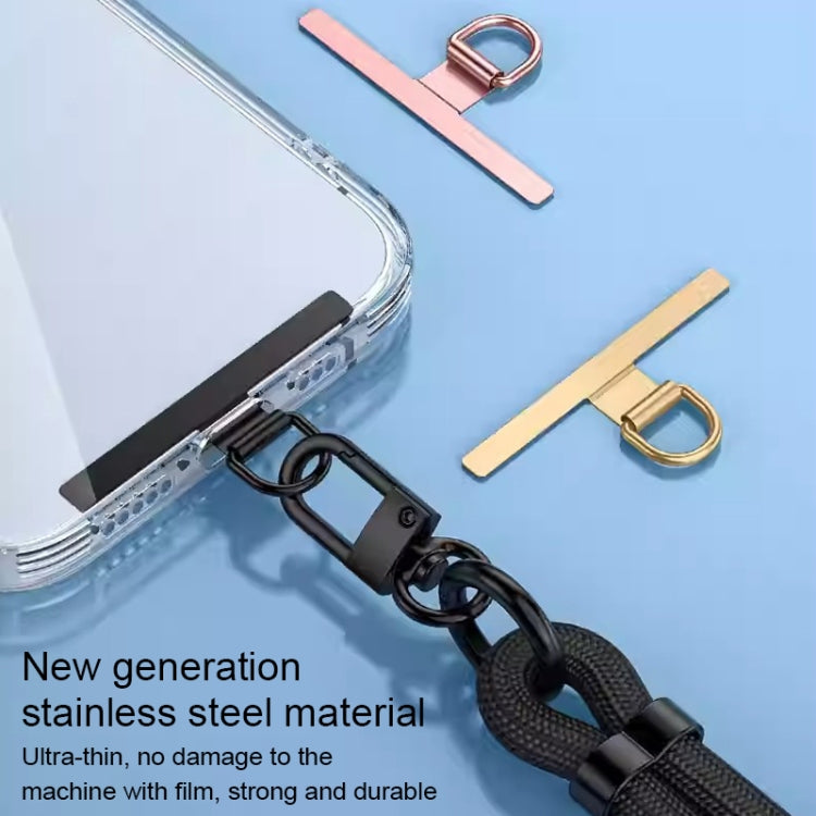 T-shape Metal Mobile Phone Lanyard Fixing Gasket(Silver) - free shipping - PMc TechLife - Order now!