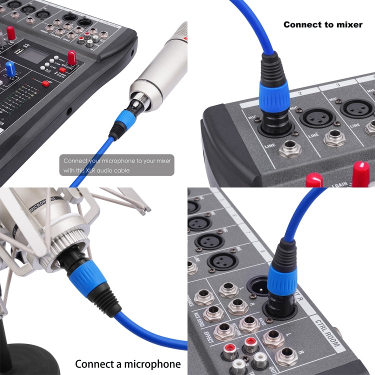 JC1015 XLR 3pin Male to Female Audio Cable, Length:10m(Purple) - Microphone Audio Cable & Connector by PMC TechLife | Online Shopping South Africa | PMC TechLife | Buy Now Pay Later Mobicred