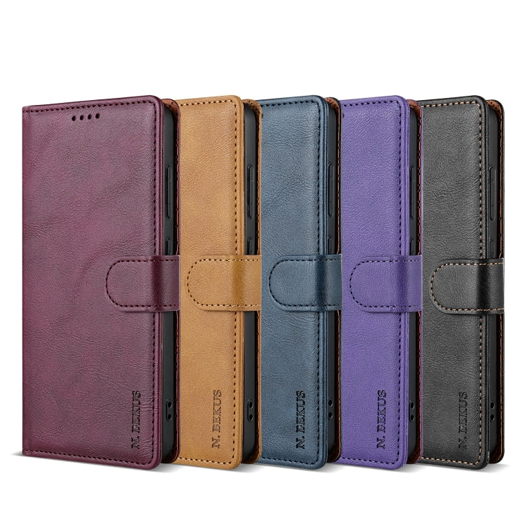 For Xiaomi 14 N.BEKUS CSJ-P1 Solid Color Leather Phone Case(Blue) - free shipping - PMC Jewellery - Order now!