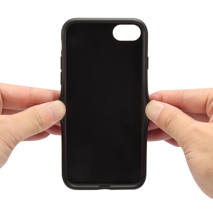 For iPhone 16e Denior D07 DV Elastic Card Slot PU Back Cover Phone Case(Black) - iPhone 16e Cases by Denior | Online Shopping South Africa | PMC TechLife | Buy Now Pay Later Mobicred