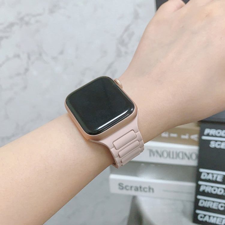 For Apple Watch SE 2023 44mm Tri-beads Loop Buckle Silicone Watch Band(Rose Red) - free shipping - PMc TechLife - Order now!