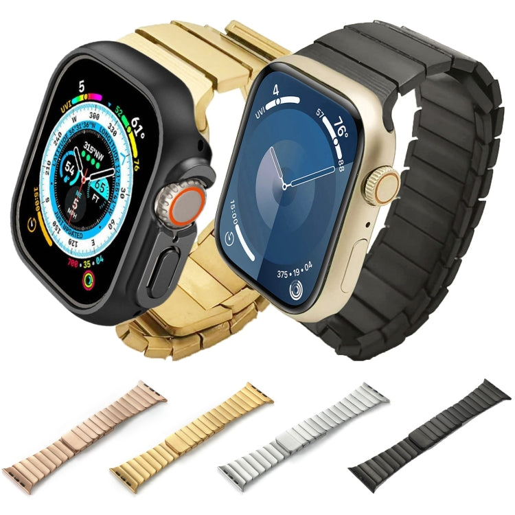For Apple Watch Series 6 40mm Single Bead Magnetic Stainless Steel Watch Band(Gold) - free shipping - PMc TechLife - Order now!