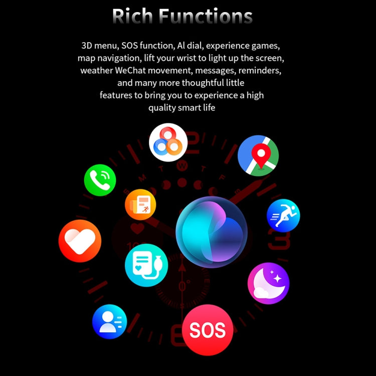 W7 1.43 inch IP68 Waterproof Smart Watch, Support Sedentary Reminder / Sleep Monitoring(Orange) - Smart Watches by PMC TechLife | Online Shopping South Africa | PMC TechLife | Buy Now Pay Later Mobicred