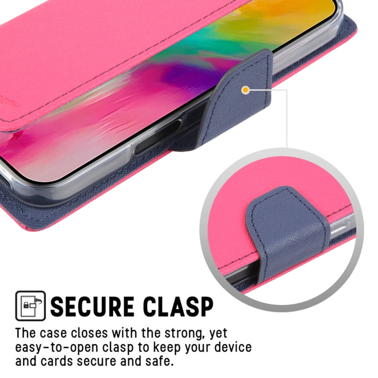 For iPhone 16 Pro Max GOOSPERY FANCY DIARY Cross Texture Leather Phone Case(Black) - free shipping - PMC Jewellery - Order now!