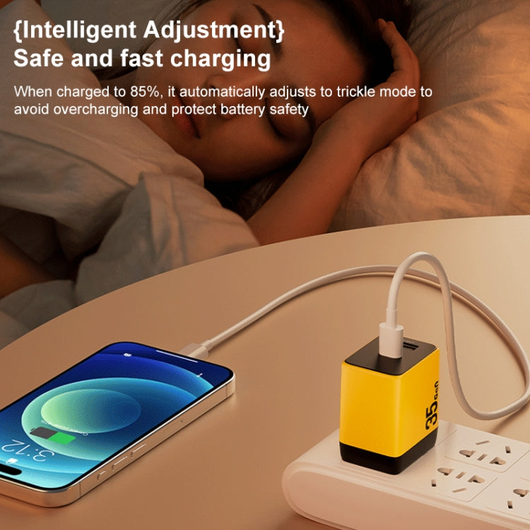 WK WP-U36 35W USB-C / Type-C, USB GaN Fast Charger, Plug Type:EU Plug(Green) - USB Charger by WK | Online Shopping South Africa | PMC TechLife | Buy Now Pay Later Mobicred