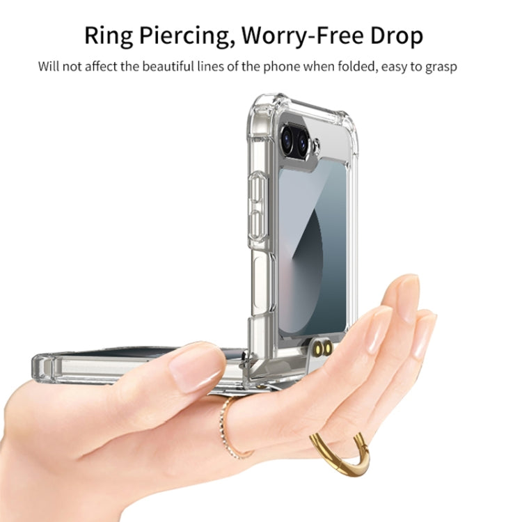 For Samsung Galaxy Z Flip6 GKK Airbag Protective Phone Case with Ring & Pen(Purple) - free shipping - PMC Jewellery - Order now!