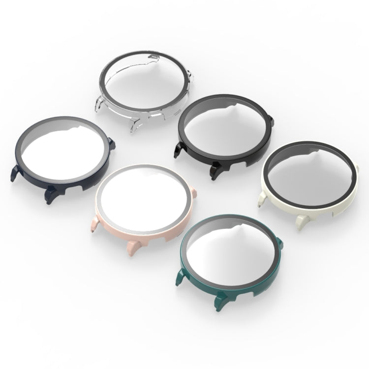 For Huawei Watch GT 5 41mm Tempered Glass Film Integrated PC Watch Protective Case(Ivory White) - Watch Cases by PMC TechLife | Online Shopping South Africa | PMC TechLife | Buy Now Pay Later Mobicred