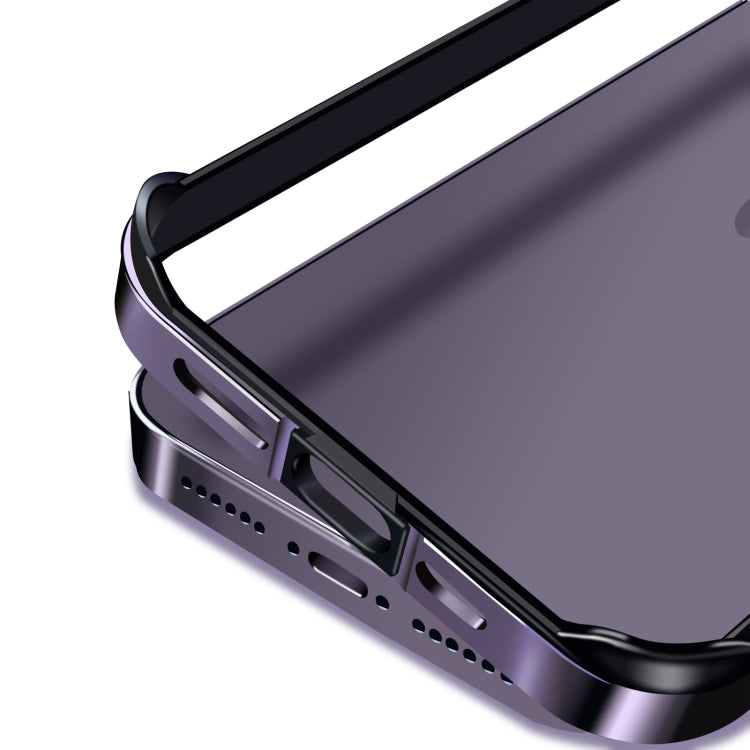For iPhone 16 Plus TPU + Aluminum Alloy Frame Phone Case(Silver) - free shipping - PMC Jewellery - Order now!