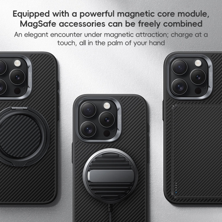 For iPhone 16 Benks MagSafe Kevlar Fiber Ultra-thin Shockproof Phone Case(Black) - free shipping - PMC Jewellery - Order now!
