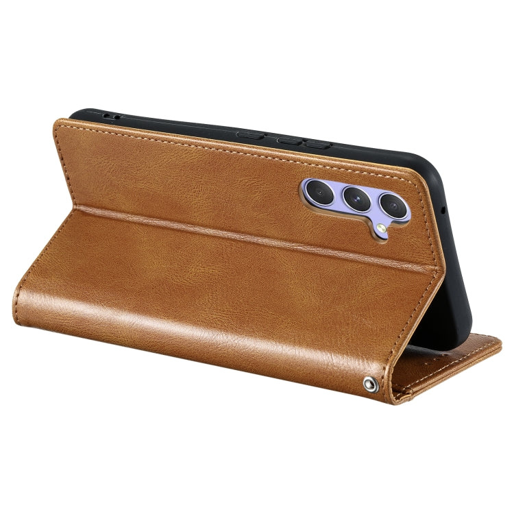 For Samsung Galaxy S25+ 5G Simple 6-Card Wallet Leather Phone Case(Brown) - Galaxy S25+ 5G Cases by PMC TechLife | Online Shopping South Africa | PMC TechLife | Buy Now Pay Later Mobicred
