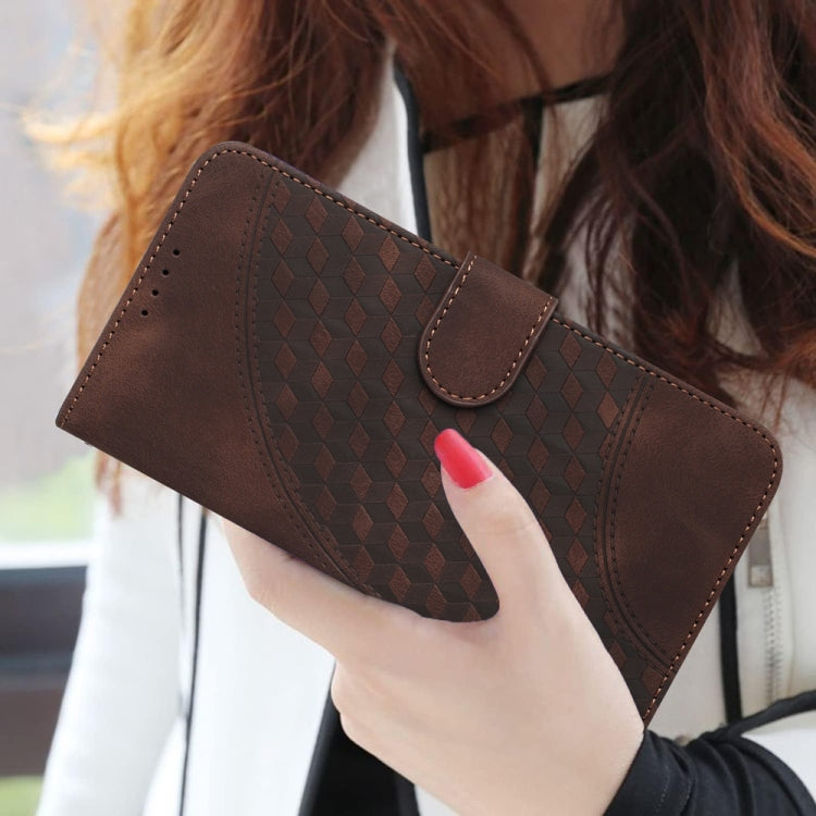 For Samsung Galaxy S25 5G YX0060 Elephant Head Embossed Phone Leather Case with Lanyard(Coffee) - Galaxy S25 5G Cases by PMC Jewellery | Online Shopping South Africa | PMC Jewellery | Buy Now Pay Later Mobicred