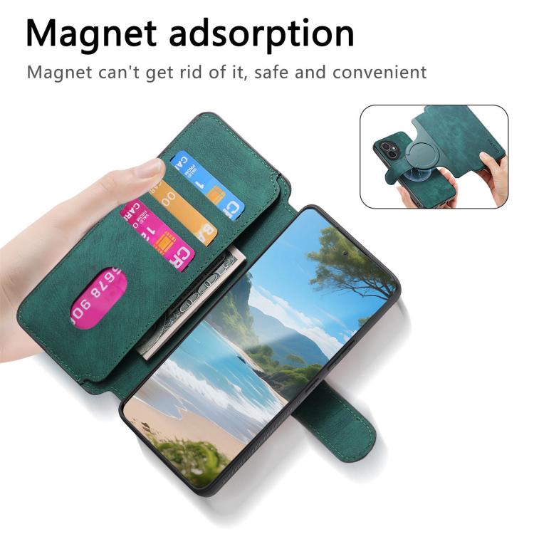 For Honor 400 Global 156.5mm CaseNeo MagSafe RFID Anti-theft Retro Leather Phone Case(Green) - free shipping - PMC TechLife - Order now!