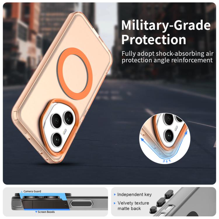 For Honor 400 Pro Global 160.8mm Candy Magsafe PC Hybrid TPU Phone Case(Orange) - free shipping - PMC TechLife - Order now!