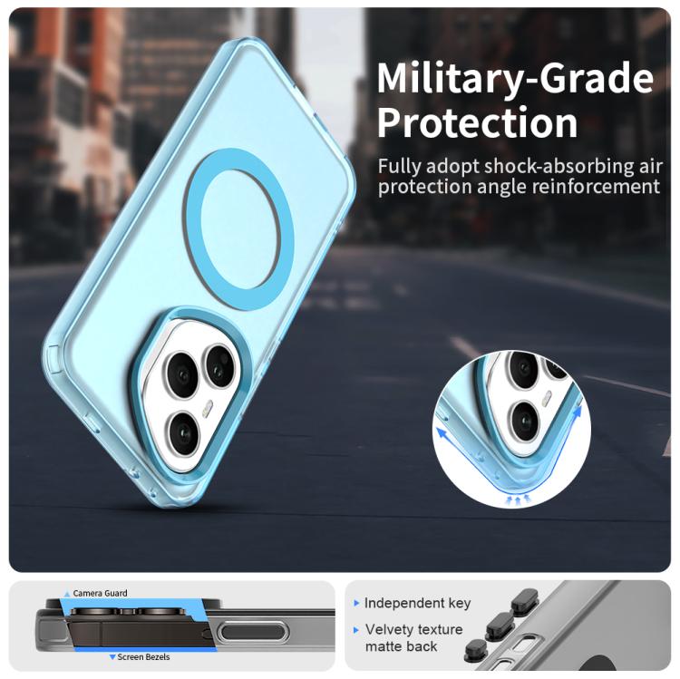 For Honor 400 Pro Global 160.8mm Candy Magsafe PC Hybrid TPU Phone Case(Blue) - free shipping - PMC TechLife - Order now!
