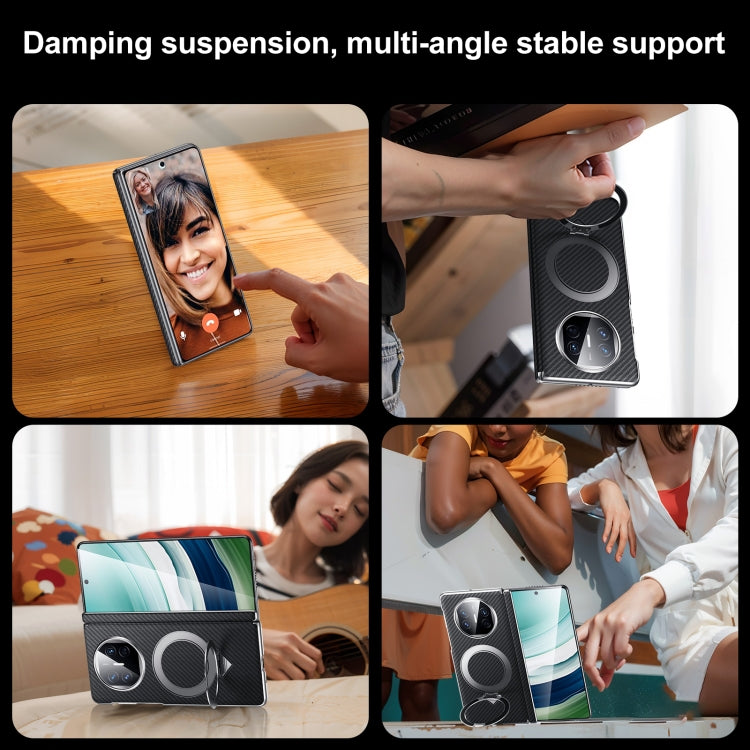 For Huawei Mate X6 SULADA Kevlar Texture MagSafe Magnetic Holder Phone Case(Purple) - Huawei Cases by SULADA | Online Shopping South Africa | PMC TechLife | Buy Now Pay Later Mobicred