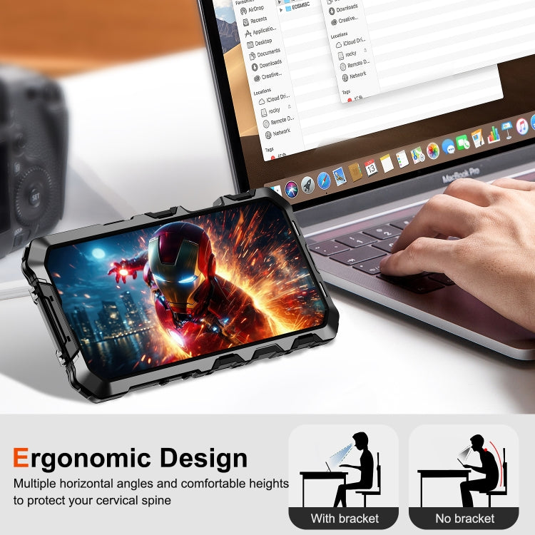 For iPhone 16 Pro R-JUST Life Waterproof Dustproof Shockproof Phone Case(Black) - free shipping - PMC Jewellery - Order now!