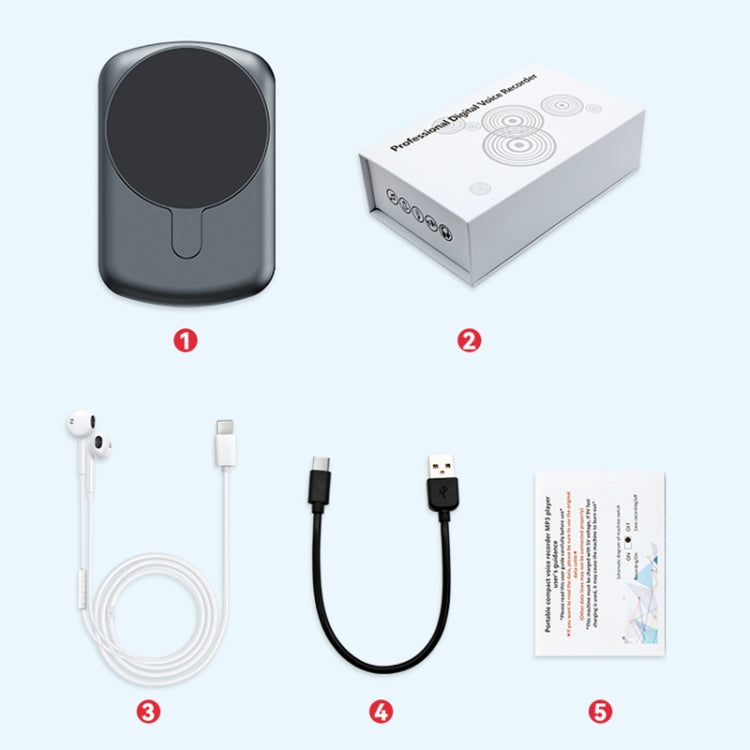 A1A Strong Magnetic Mobile Call Voice Recorder APP Recording Version, Memory:64GB(Black) - Recording Pen by PMC TechLife | Online Shopping South Africa | PMC TechLife | Buy Now Pay Later Mobicred