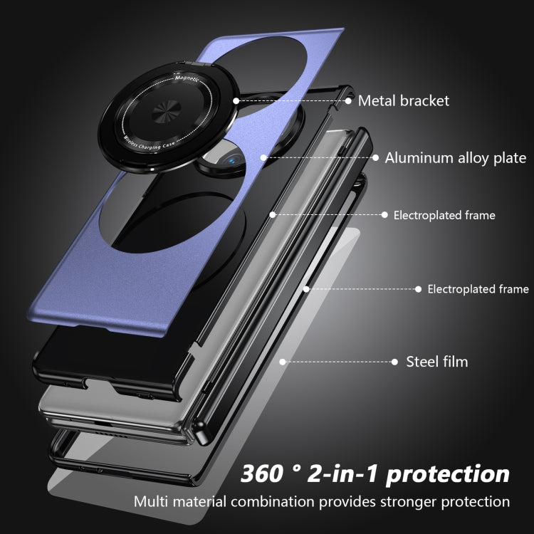 For Huawei Mate X5 Gold Medal Rotating Folding Series Ring Holder Phone Case(Blue) - free shipping - PMC TechLife - Order now!