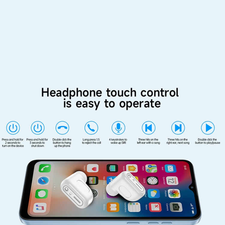 X20 1.43 inch IP67 Waterproof 2 in 1 Bluetooth Earphone Smart Watch(White) - Smart Wristbands by PMC TechLife | Online Shopping South Africa | PMC TechLife | Buy Now Pay Later Mobicred