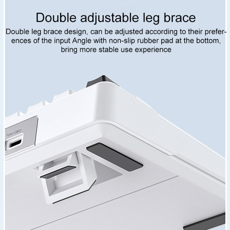 AULA F99 Pro 99 Keys Wired/2.4G/Bluetooth Three Model Customized RGB Mechanical Keyboard(Gradient Grey Side Carving) - Wireless Keyboard by AULA | Online Shopping South Africa | PMC TechLife | Buy Now Pay Later Mobicred