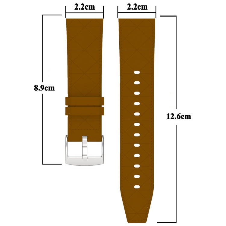 For Huawei Watch GT 5 / GT 5 Pro 46mm Square 22mm Leather Watch Band(Brown) - free shipping - PMc TechLife - Order now!
