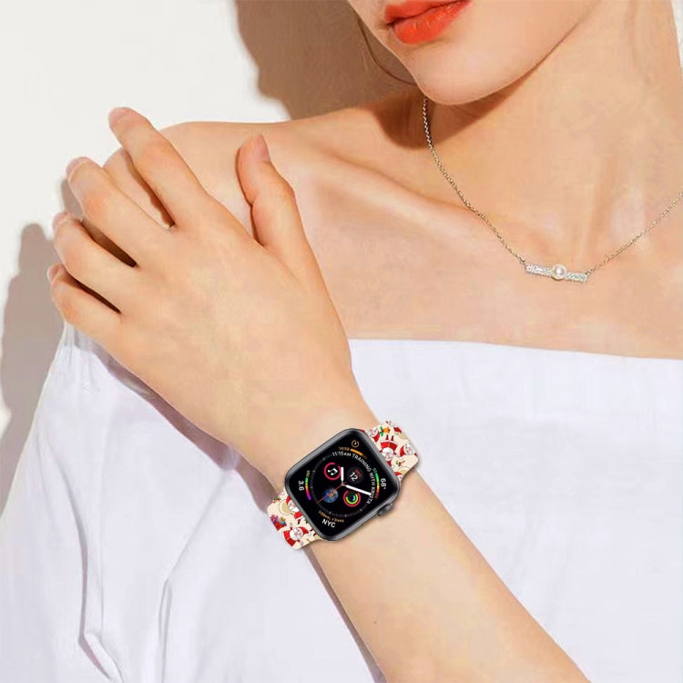 For Apple Watch 46mm / 49mm / 45mm / 44mm Christmas Pattern Silicone Watch Band(Childlike Christmas 2) - free shipping - PMc TechLife - Order now!
