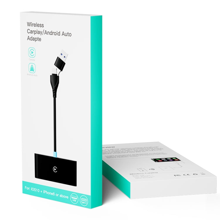 P40 CarPlay and Android Auto Car Connectivity Box Wireless Adapter(Black) - free shipping - PMC Jewellery - Order now!