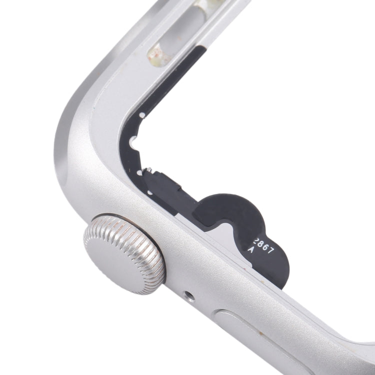 For Apple Watch Series 5 44MM GPS Aluminium Alloy Middle Frame Bezel Plate with Crown Spin Axis Flex Cable(Silver) - Middle Frame by PMC TechLife | Online Shopping South Africa | PMC TechLife | Buy Now Pay Later Mobicred