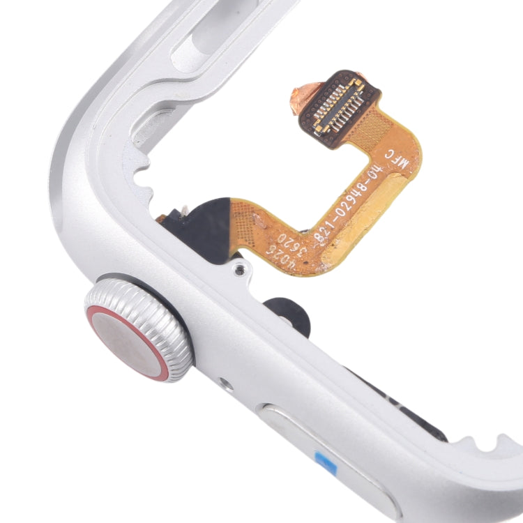 For Apple Watch Series 6 40MM LTE Aluminium Alloy Middle Frame Bezel Plate with Crown Spin Axis Flex Cable(Silver) - Middle Frame by PMC TechLife | Online Shopping South Africa | PMC TechLife | Buy Now Pay Later Mobicred