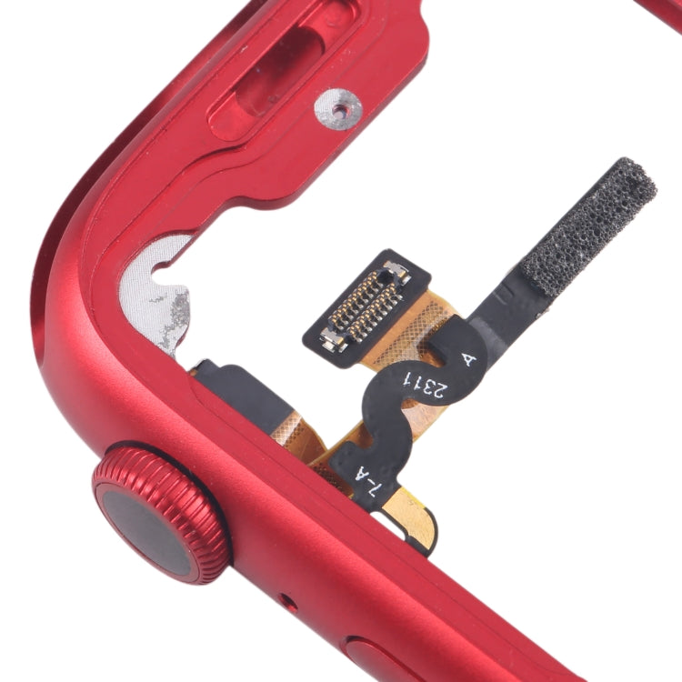 For Apple Watch Series 7 / 8 / 9 45MM GPS Aluminium Alloy Middle Frame Bezel Plate with Crown Spin Axis Flex Cable(Red) - Middle Frame by PMC TechLife | Online Shopping South Africa | PMC TechLife | Buy Now Pay Later Mobicred