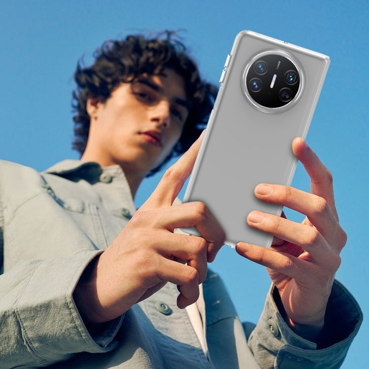 For Huawei Mate X3 lce Folding Series Integrated Clear PC Phone Case(Silver) - Huawei Cases by PMC TechLife | Online Shopping South Africa | PMC TechLife | Buy Now Pay Later Mobicred