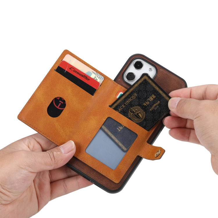 For Samsung Galaxy S25 5G Calfskin Card Slot TPU Hybrid PU Phone Case(Brown) - Galaxy S25 5G Cases by PMC Jewellery | Online Shopping South Africa | PMC Jewellery | Buy Now Pay Later Mobicred