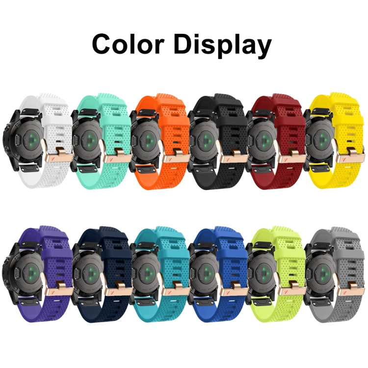 For Garmin 20mm Spotted Rose Gold Buckle Silicone Quick Release Watch Band(Mint Green) - free shipping - PMC TechLife - Order now!