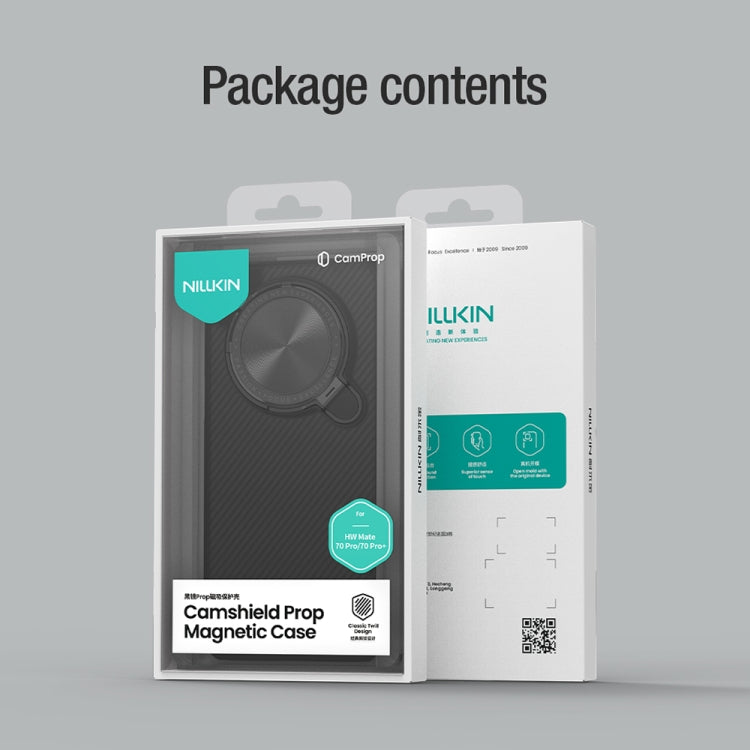 For Huawei Mate 70 Pro / 70 Pro+ NILLKIN CamShield Prop MagSafe Magnetic PC Phone Case(Black) - free shipping - PMC TechLife - Order now!