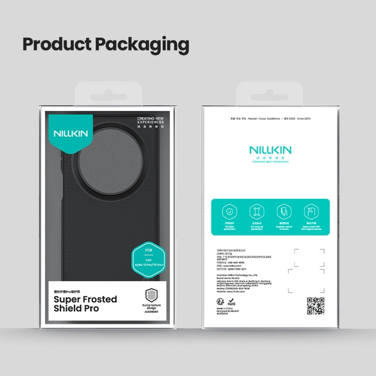 For Huawei Mate 70 Pro / 70 Pro+ NILLKIN Frosted Shield Pro PC + TPU Phone Case(Black) - free shipping - PMc TechLife - Order now!