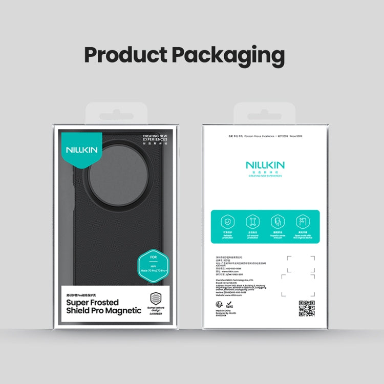 For Huawei Mate 70 Pro / 70 Pro+ NILLKIN Frosted Shield Pro Magnetic Magsafe Phone Case(Black) - Huawei Cases by NILLKIN | Online Shopping South Africa | PMC TechLife | Buy Now Pay Later Mobicred