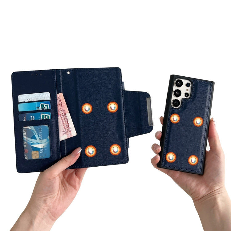 For Samsung Galaxy S25 Ultra 5G Multifunctional 7-Card Wallet Leather Phone Case(Royal Blue) - Galaxy S25 Ultra 5G Cases by PMC Jewellery | Online Shopping South Africa | PMC Jewellery | Buy Now Pay Later Mobicred