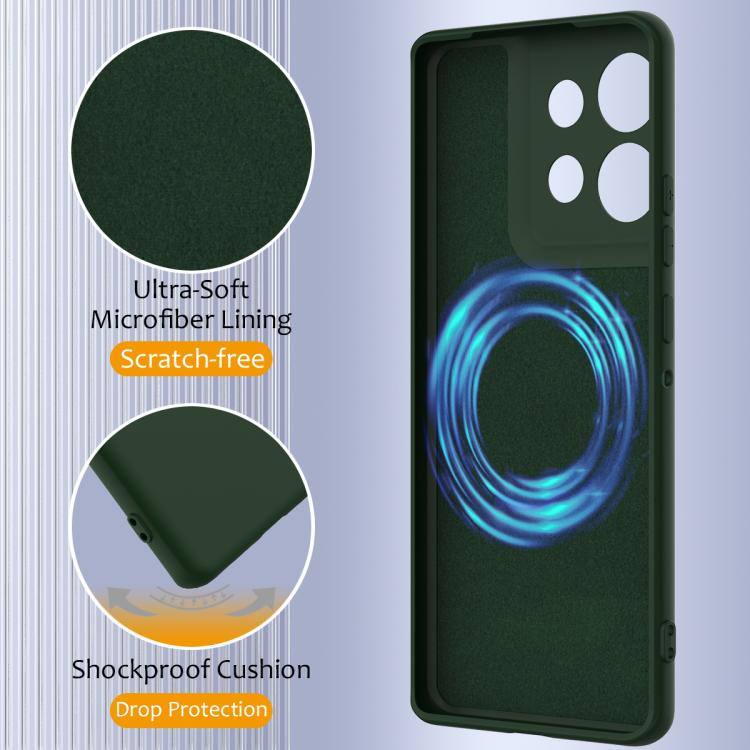 For Motorola Edge 50 Neo / Moto S50 Shockproof Silicone Magsafe Phone Case(Dark Green) - free shipping - PMC TechLife - Order now!