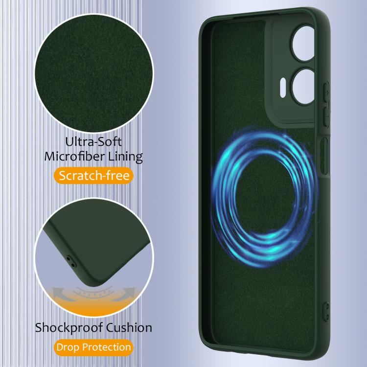 For Motorola Moto G35 5G Shockproof Silicone Magsafe Phone Case(Dark Green) - free shipping - PMC TechLife - Order now!