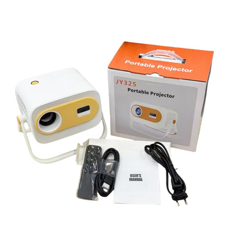 JY325 1280 x 720P 200ANSI Amlogic H713 CPU Android 11.0 Portable Projector, AU Plug(White) - LED Projector by PMC TechLife | Online Shopping South Africa | PMC TechLife | Buy Now Pay Later Mobicred