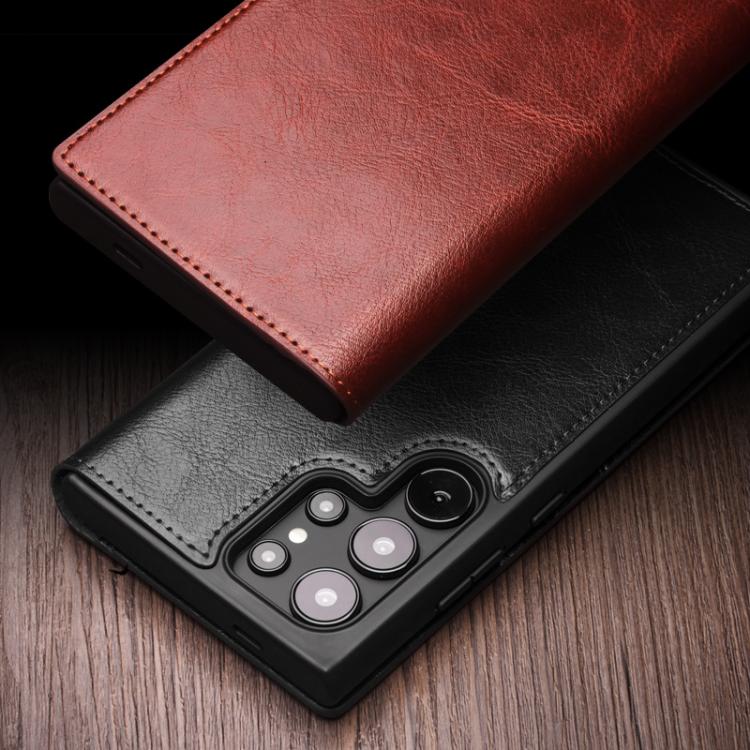 For Samsung Galaxy S25 5G QIALINO Genuine Leather Phone Case(Black) - free shipping - PMC Jewellery - Order now!